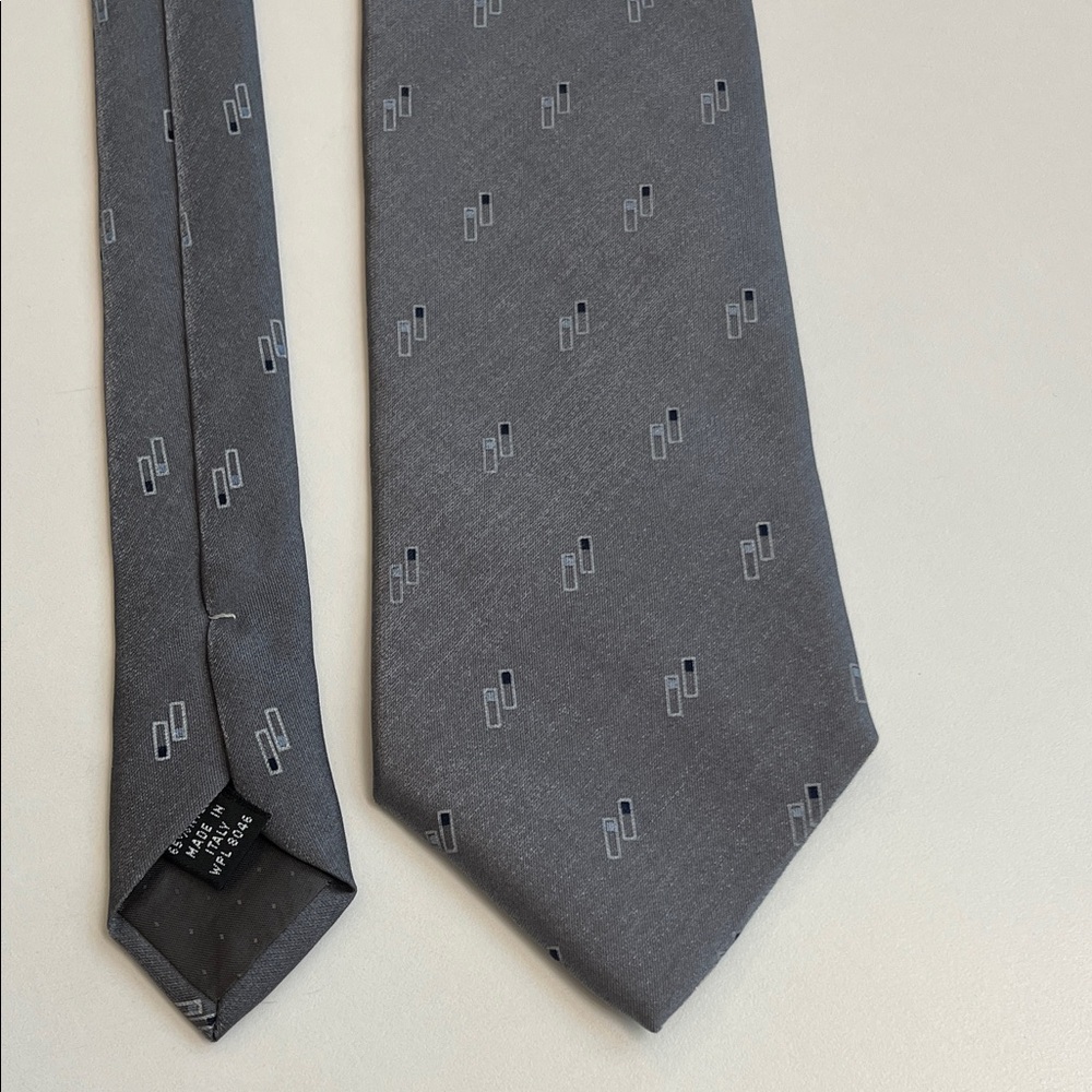 Alfani Charcoal Geometric Men's Tie